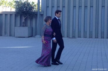 David Ferrer con su madre Pilar Ern