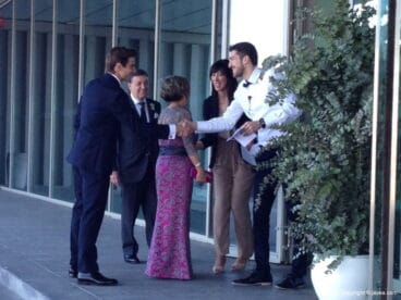 David Ferrer junto a sus padres