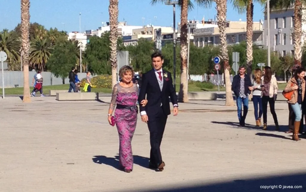 David Ferrer llegó del brazo de su madre