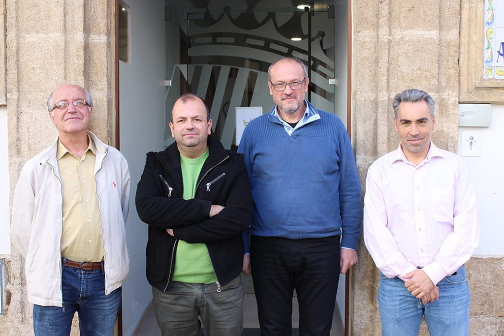 Josep Femenía con miembros del Instituto de estudios comarcales