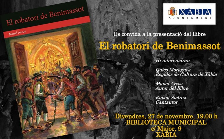 Cartaz para a apresentação do livro "El Robatori de Benimasot"