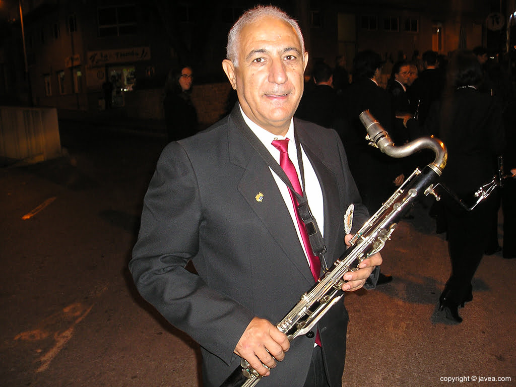 Luis Bas un veterano de la Banda de Música de Xàbia