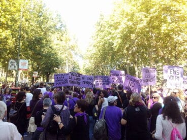 Pancartas en la Marxa 7N