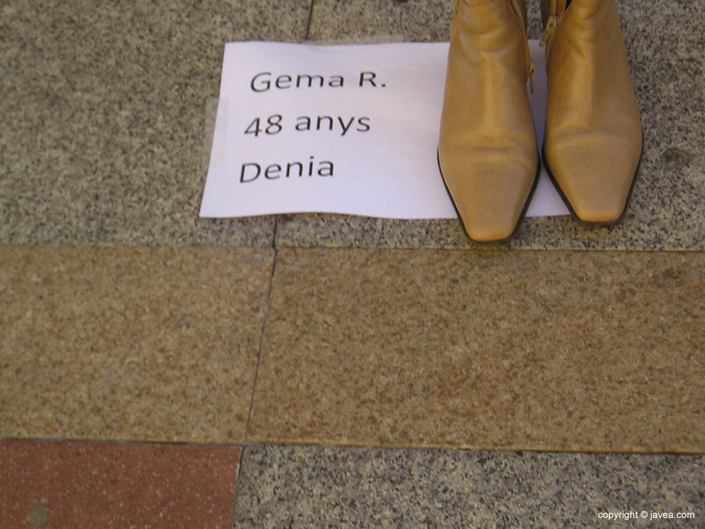 Par de zapatos en recuerdo de Gemma