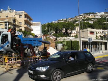 Trabajos de encauzamiento del barranco de la Cuesta de San Antonio