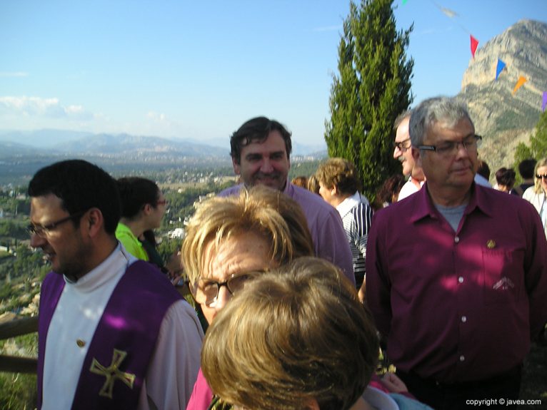 Antonio Miragall en la procesión de Santa Llúcia