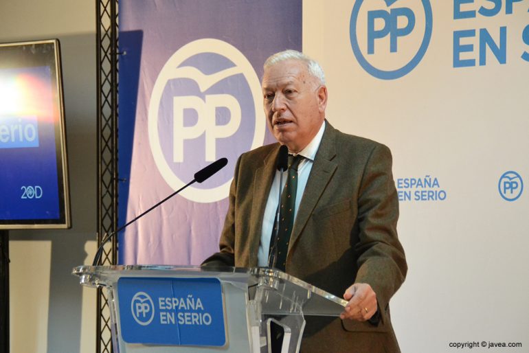 José Manuel García-Margallo en su discurso