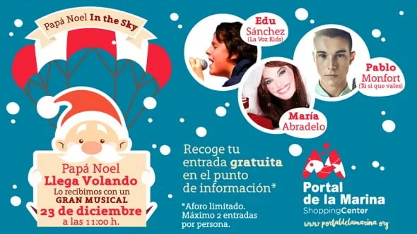 Papá Noel en Portal de la Marina