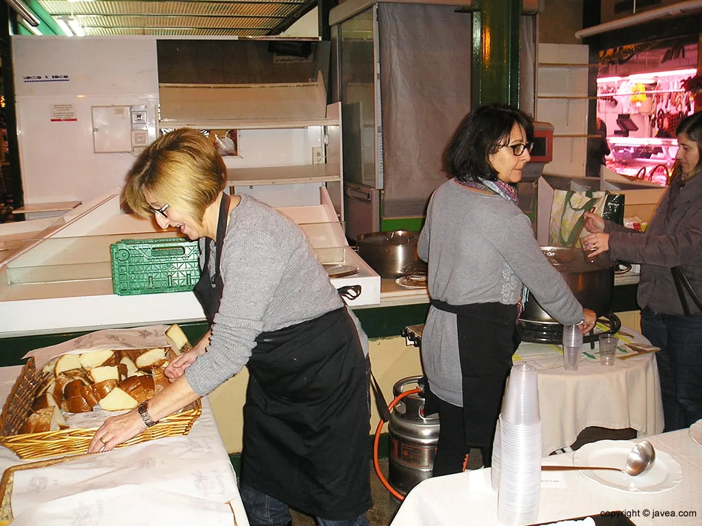 Preparando el chocolate