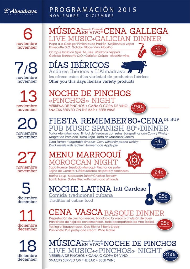 Programacion Almadrava 2015