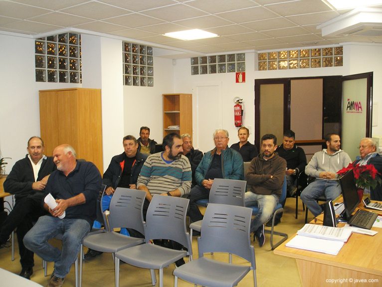 Reunión de miembros de la Cofradia de Pescadores de Xàbia