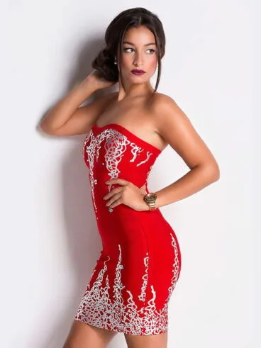 Vestido de fiesta Motufashion