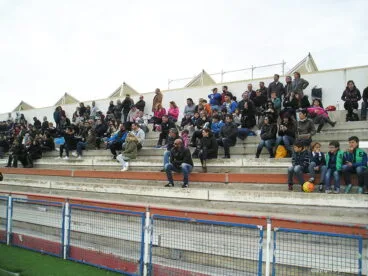 Buen ambiente en la grada