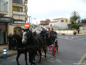 Carruaje en el desfile ecuestre