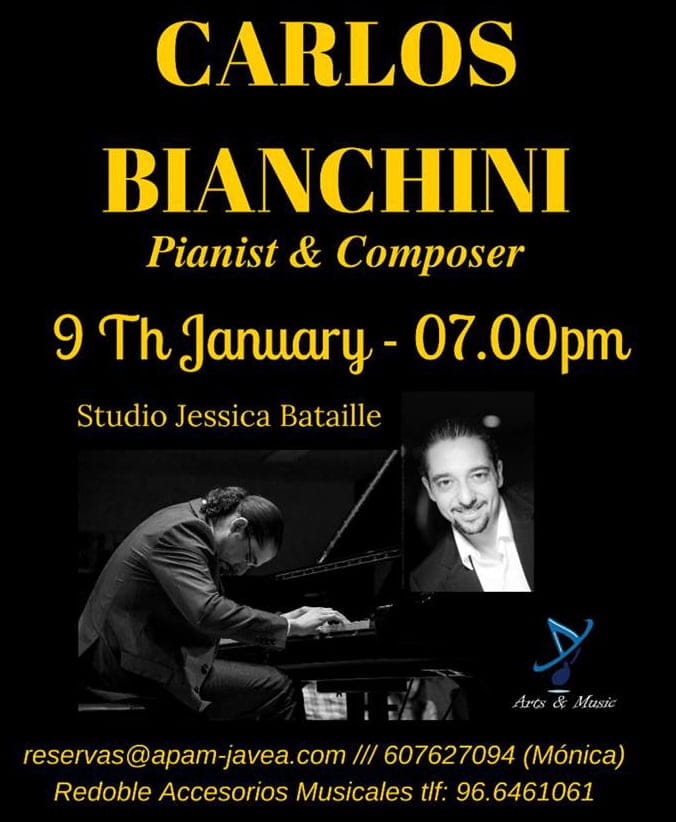Cartel concierto de Carlos Bianchini