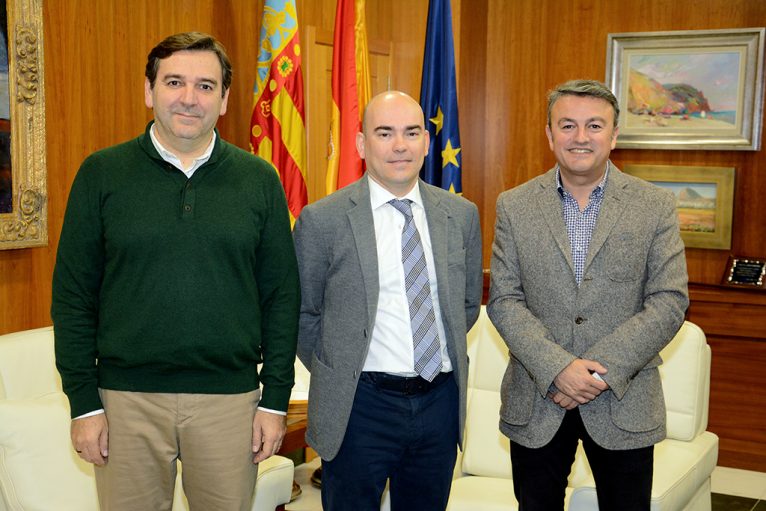 Daniel Nogueroles junto a Chulvi y Miragall
