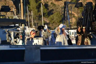 Los Reyes a bordo