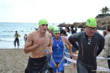 Nahuel en el triatlón de Xàbia