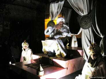 El Rey Gaspar en su carroza