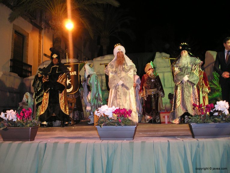 Los Reyes Magos en la placeta del Convent