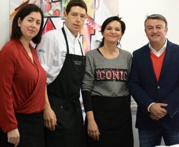 Rico, con Tobella, Villaverde y Chulvi