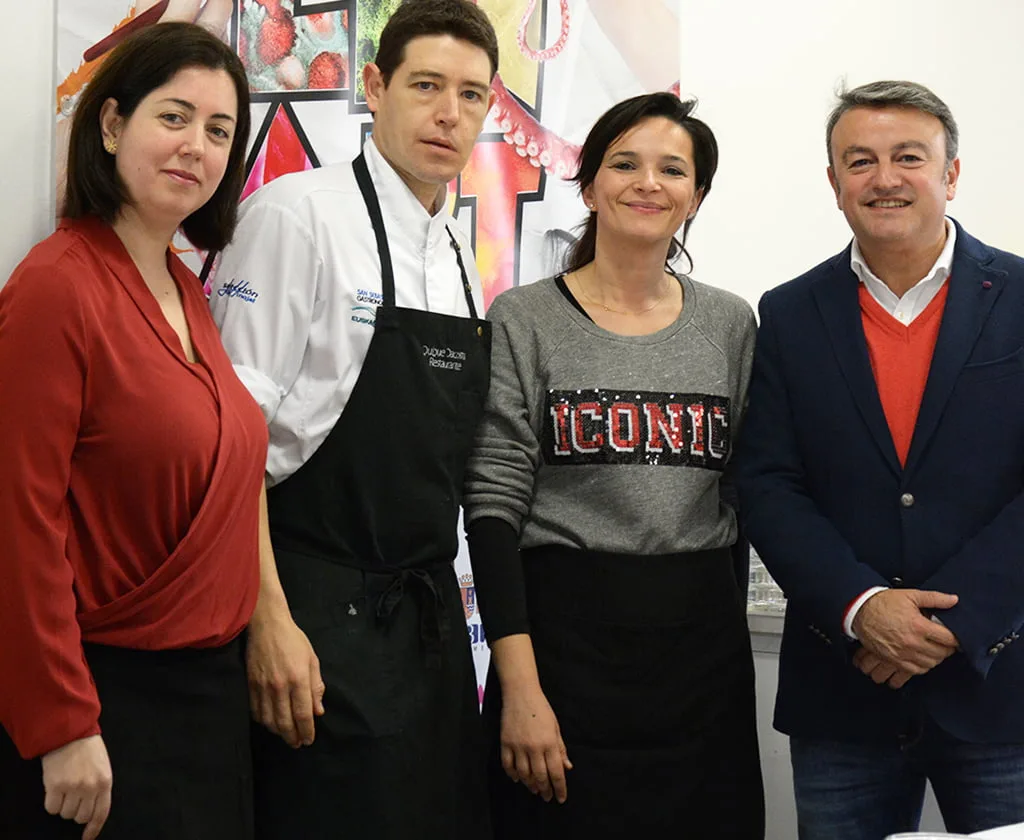 Rico, con Tobella, Villaverde y Chulvi