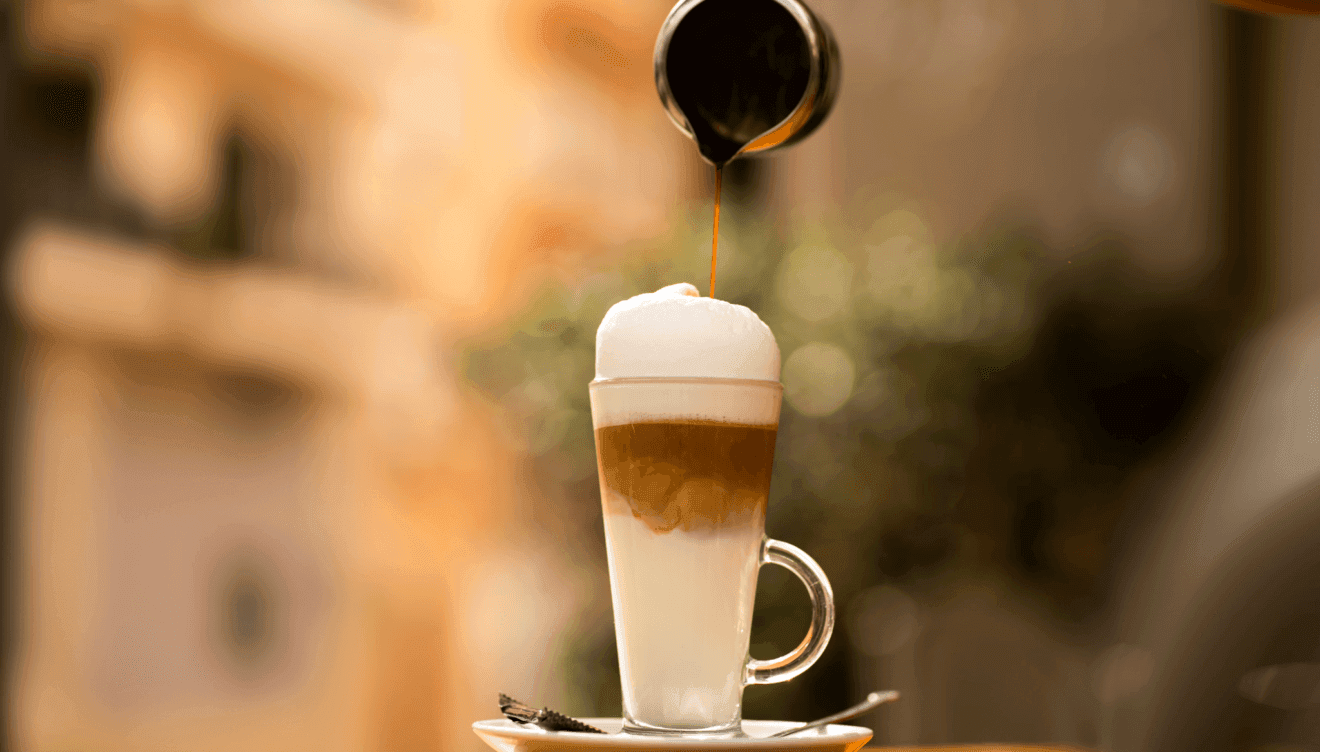 El café más cremoso en Restaurante Da Giulia