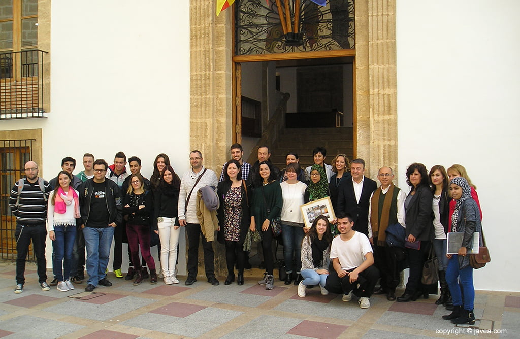 Alumnos del proyecto Erasmus Plus el IES Nº 1 Xàbia