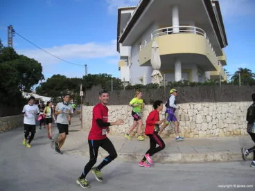 Grupo atletas en La Caleta