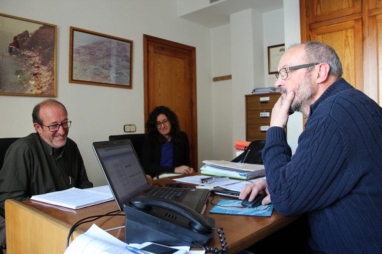 Joan Sala en reunión con Josep Femenía
