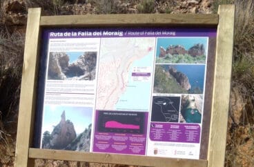 Panel informativo en Benitatxell