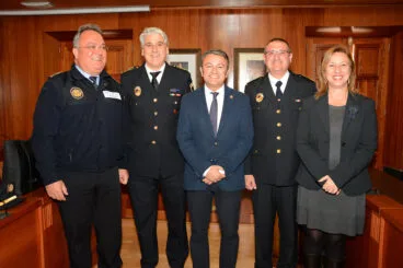 Pepe Ribes en su toma de posesión como Inspector del a Policía Local