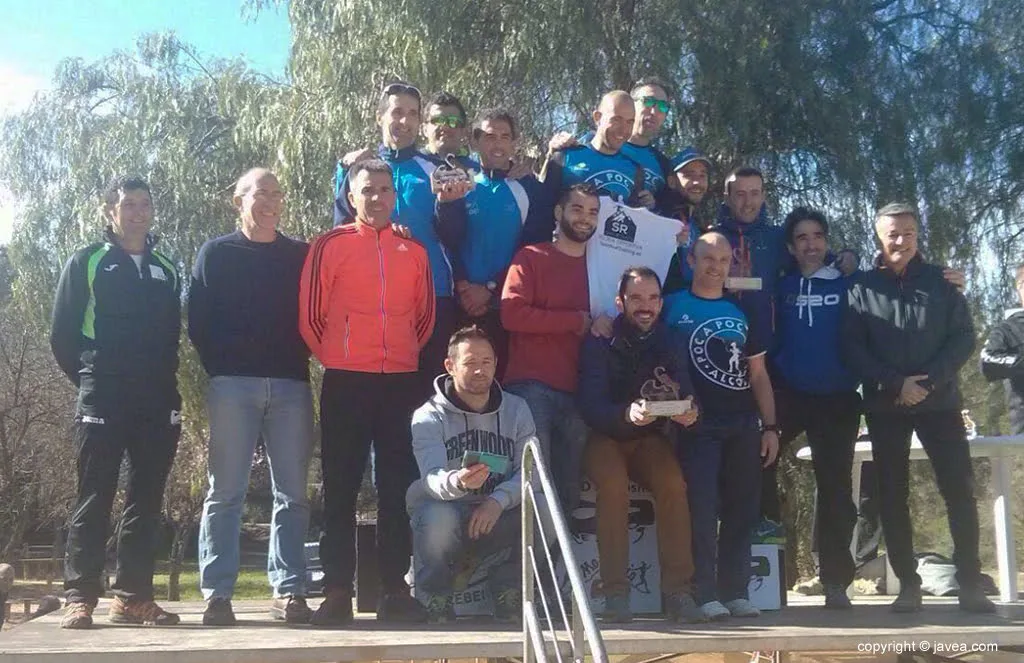 Podio por equipos masculino