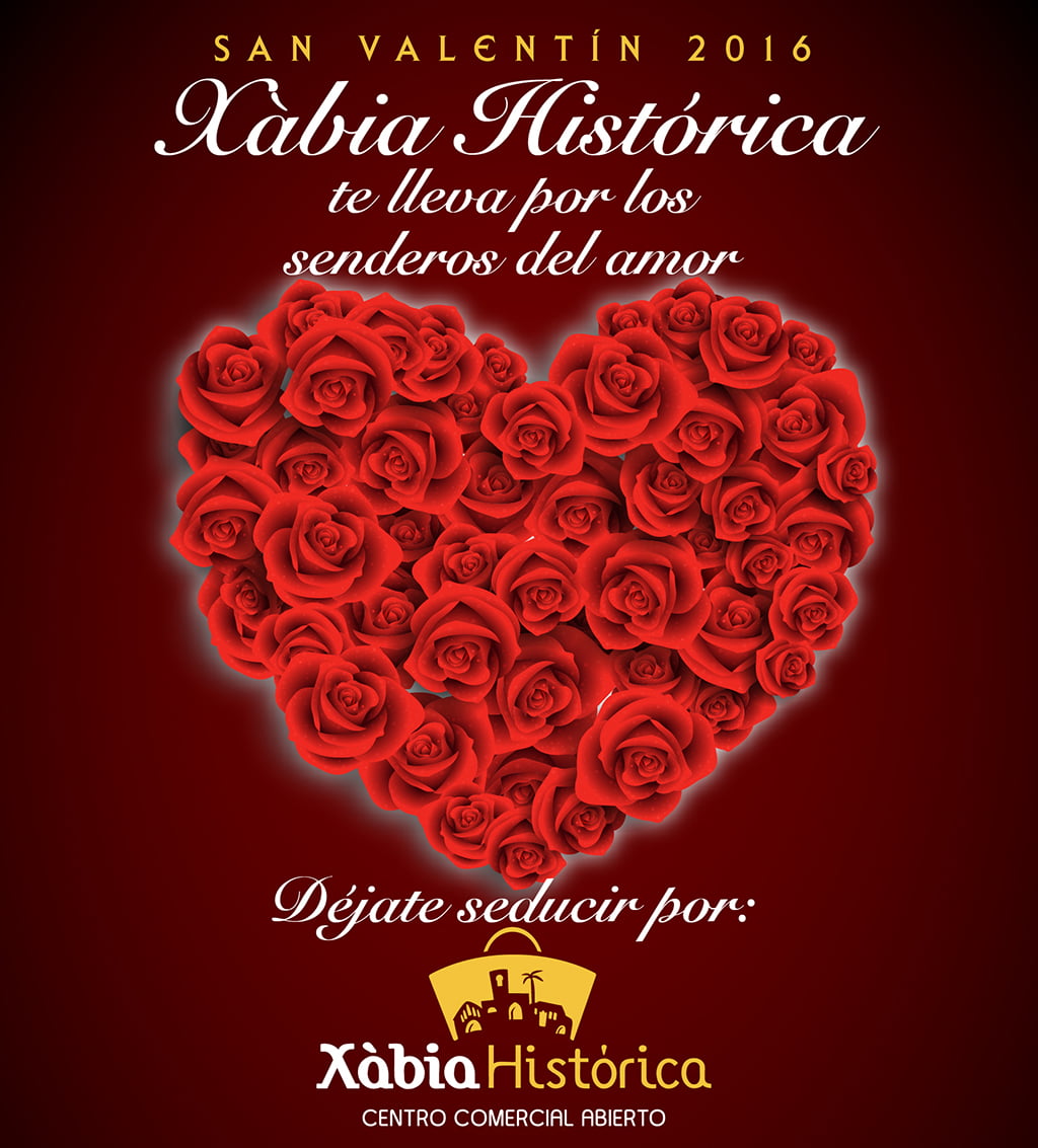 Cartel Campaña S. Valentín en Xàbia Histórica