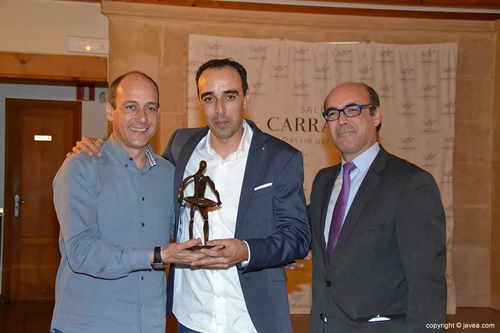 Sergio Boix recogiendo el premio
