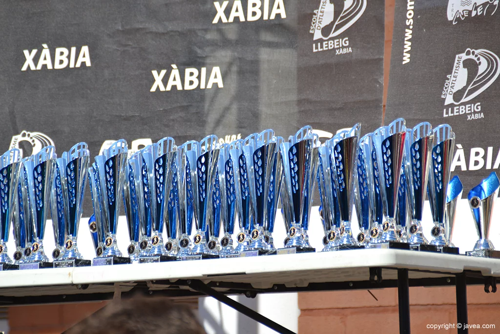 Trofeos de la XXVII Volta a Peu a Xàbia
