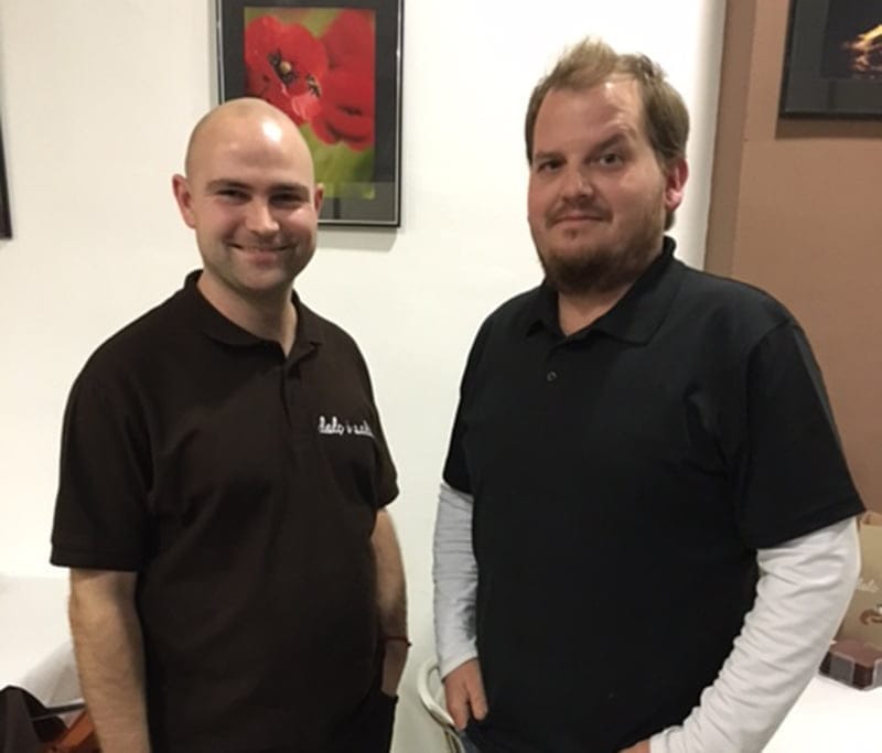 Simón Montague  y Oscar Hernández