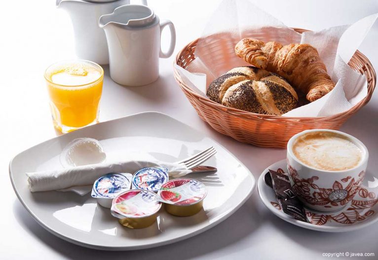 Amplia selección para desayuno Austriaco Café Wien