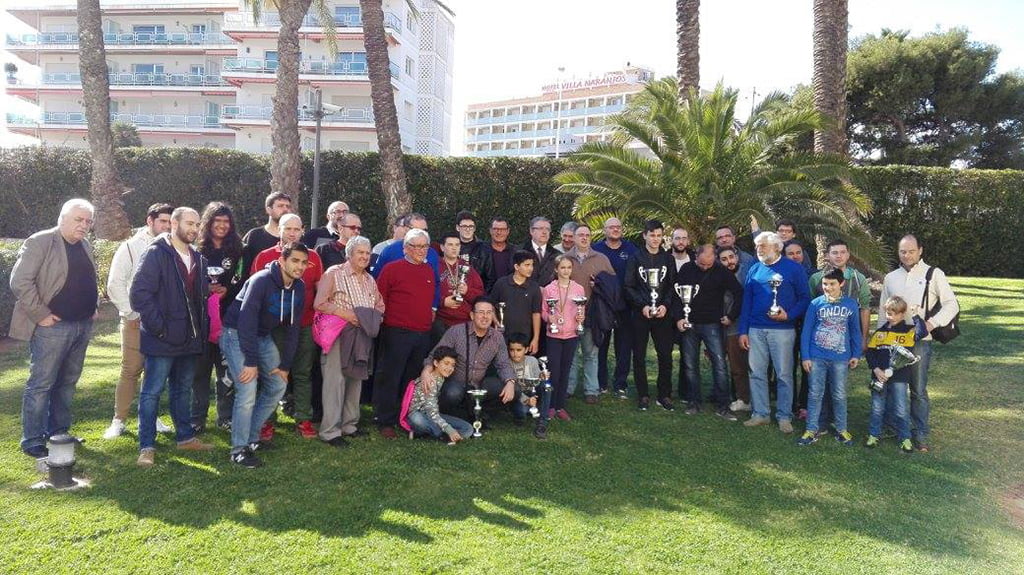 Participantes en el II Torneo Internacional Villa de Xàbia de ajedrez