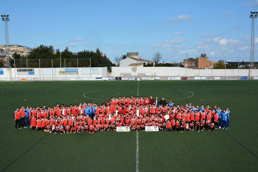 Todos los equipos de la escuela del CD Jávea