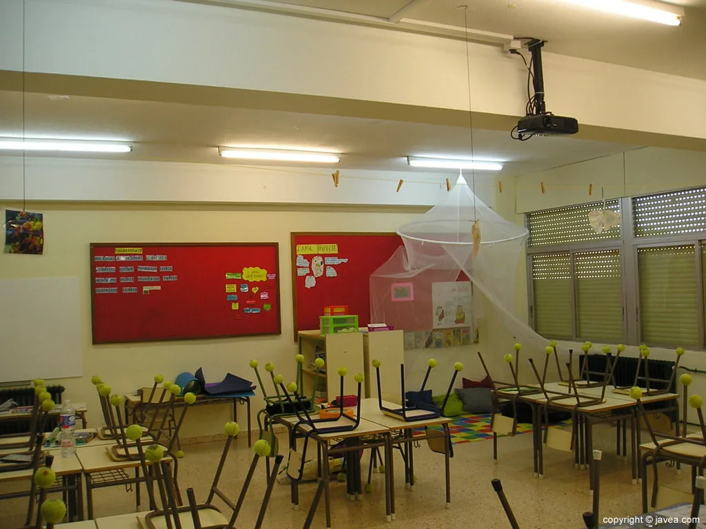 Aula del colegio Trenc d'Alba de Xàbia