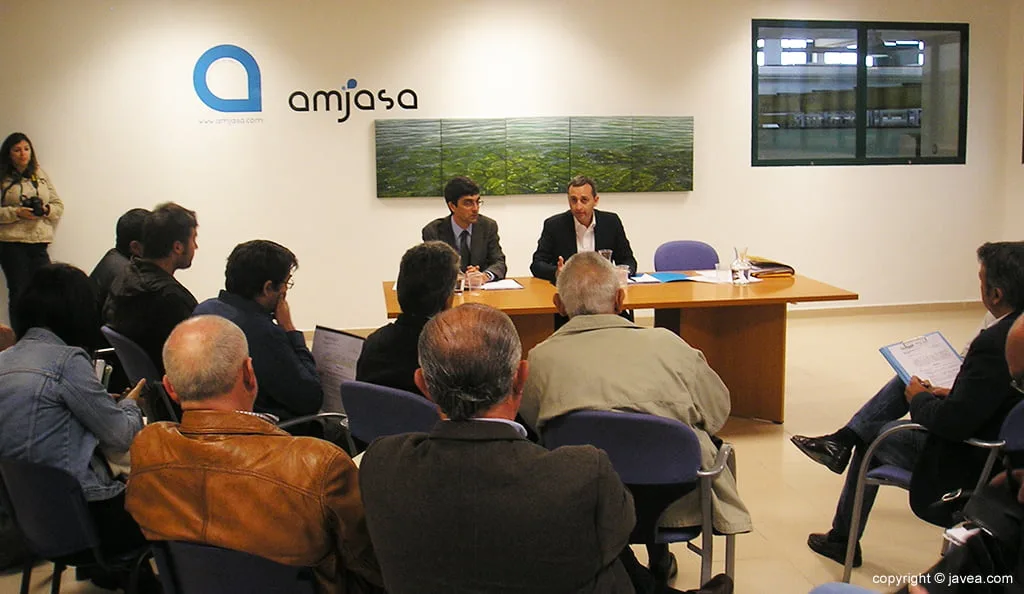 César Sánchez en la reunión del Consorcio de Aguas de la Marina Alta