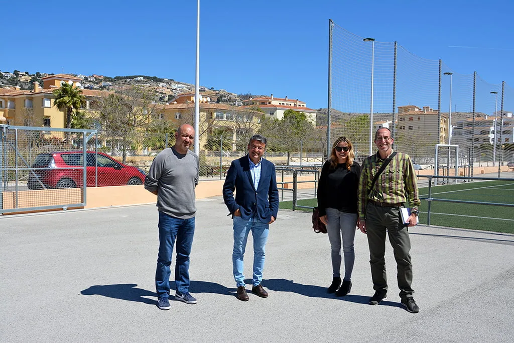 Chulvi, Colomer y Mata en el campo de Les Mesquides