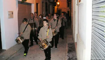 Colla Xirimitab’s en el pasacalle de San Francisco de Paula.
