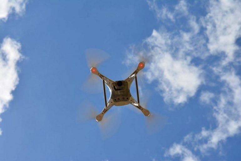 Dron utilizado en el rescate
