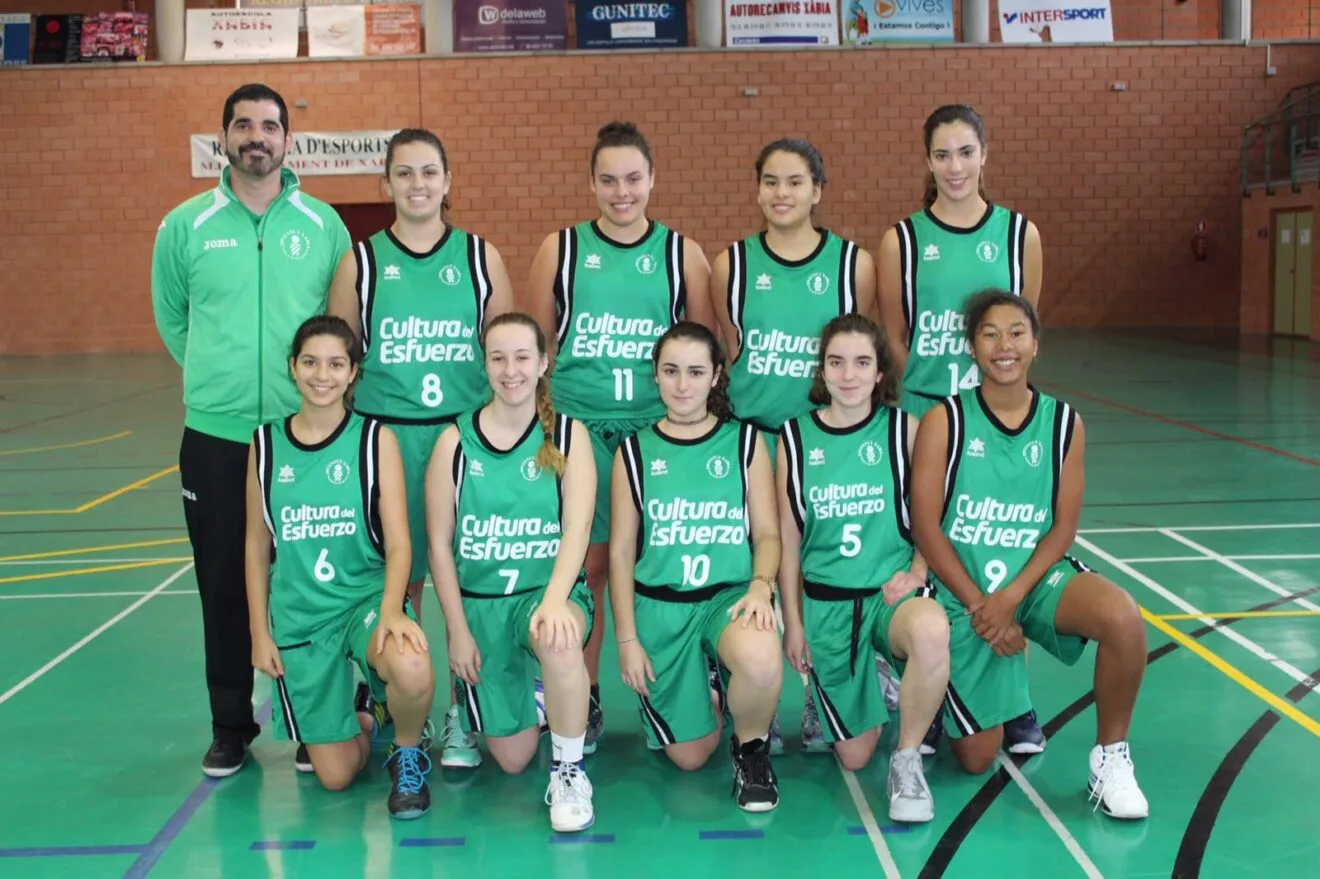 Equipo junior Femenino del CB Joventut Xàbia