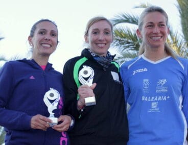 Mª Isabel Ferrer en el podio de El Verger