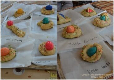 Monas de pascua elaboradas en el taller