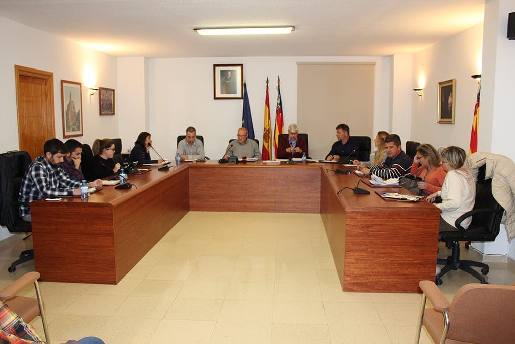 Pleno Marzo en el ayuntamiento de Benitatxell