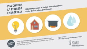 Cartel del Plan de Pobrerza Energética